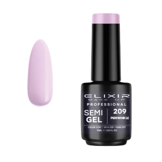 Elixir Professional Semi Gel Ημιμόνιμο Βερνίκι Νυχιών 209 Periwinkle Απαλό Μωβ 15ml