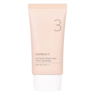 Numbuzin Porcelain Base Skip Tone Up Beige 3 Κρέμα Προσώπου & Foundation 3in1 SPF50 50ml