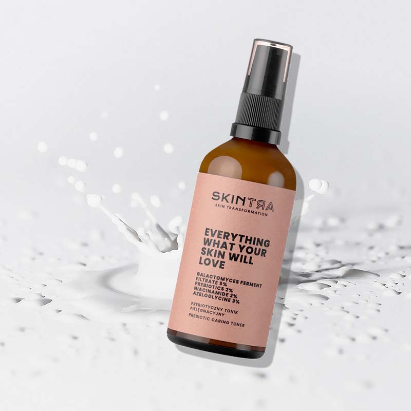 SkinTra Everything What Your Skin Will Love Prebiotic Caring 3 in 1 Toner - Serum - Κρέμα Με Γαλακτομύκητες & Scualane για Αποχρωματισμούς του Δέρματος & Βαθιά Ενυδάτωση 100ml