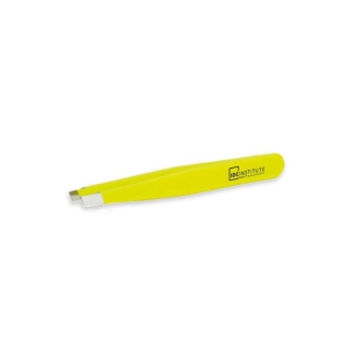 IDC Institute Neon Tweezers Τσιμπιδάκι Φρυδιών Πλάγιο Φωσφορούχο Κίτρινο