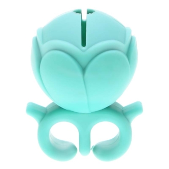 W&D Silicone Nail Polish Holder - Δαχτυλίδι Σιλικόνης Στήριξης Βερνικιού Πράσινο