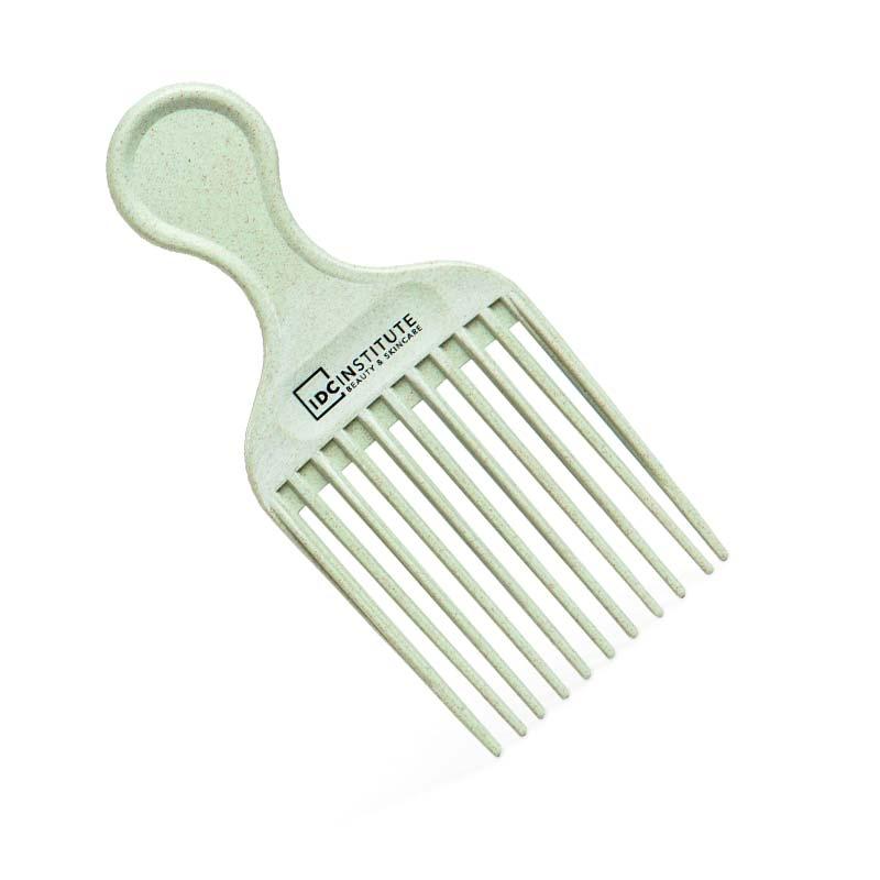 IDC Natural Fibers Afro Comb - Χτένα Μαλλιών 100% Aνακυκλώσιμη Green