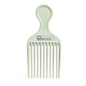 IDC Natural Fibers Afro Comb - Χτένα Μαλλιών 100% Aνακυκλώσιμη Green