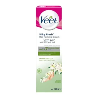 Veet Silky Fresh Αποτριχωτική Kρέμα Σώματος και Ποδιών για Ξηρό δέρμα 100ml