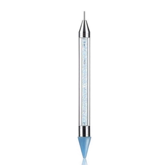 C&G Pick Up Pen Πινέλο Στυλό Για Τοποθέτηση Strass Νυχιών Blue Crystals