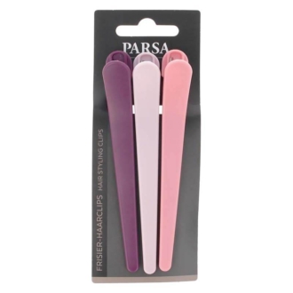 PARSA Hair Styling Clips Σετ Κλιπ Μαλλιών Πολύχρωμα 3τεμ