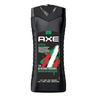 Axe Africa 3 in 1 Body, Face & Hair Wash 12H Long Lasting Fragrance 400ml