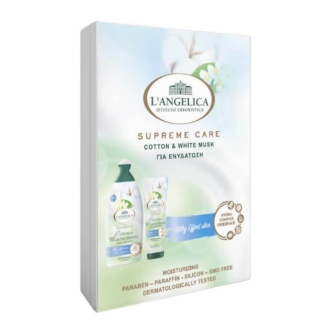 L´ Angelica Supreme Care Skin Care Set Cotton & White Musk - Σετ Περιποίησης με Shower Gel 500ml & Body Lotion 250ml