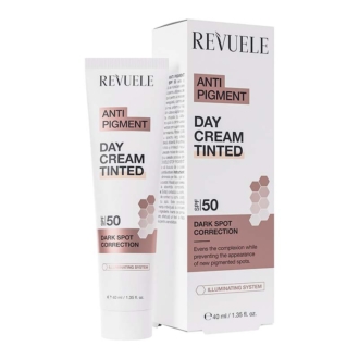 Revuele Anti-pigment Dark Spot Correction Tinted Face Cream - Κρέμα Προσώπου Ημέρας με Χρώμα SPF 50+ 50ml