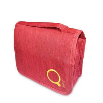 Qure All in One Cosmetic Bag Νεσεσέρ Υφασμάτινο με Θήκες Κεραμιδί 24 x 20 x 9cm