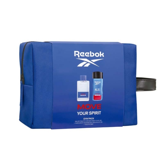 Reebok Gift Set Move Your Spirit for Him Σετ Δώρου Για Άντρες EDT 100ml Shower Gel 4 in 1 250ml & Νεσεσέρ