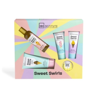 IDC Institute Sweet Swirls Gift Set 5Pcs - Σετ Μπάνιου - Περιποίησης 24 x 27,5 x 5cm