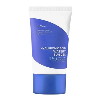 Isntree Hyaluronic Acid Watery Sun Gel Lightweight Face Protection Cream Αντηλιακή Κρέμα Τζελ Προσώπου SPF50+/PA++++ 50ml