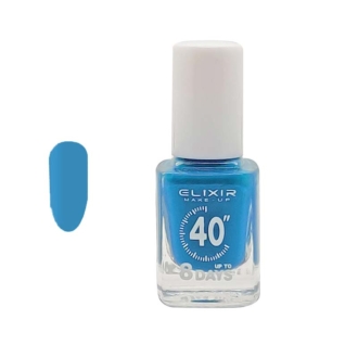 Elixir Fast Dry 40sec Nail Polish Βερνίκι Νυχιών Διάρκειας 8 ημερών 413 Γαλάζιο Ραφ Έντονο 13ml