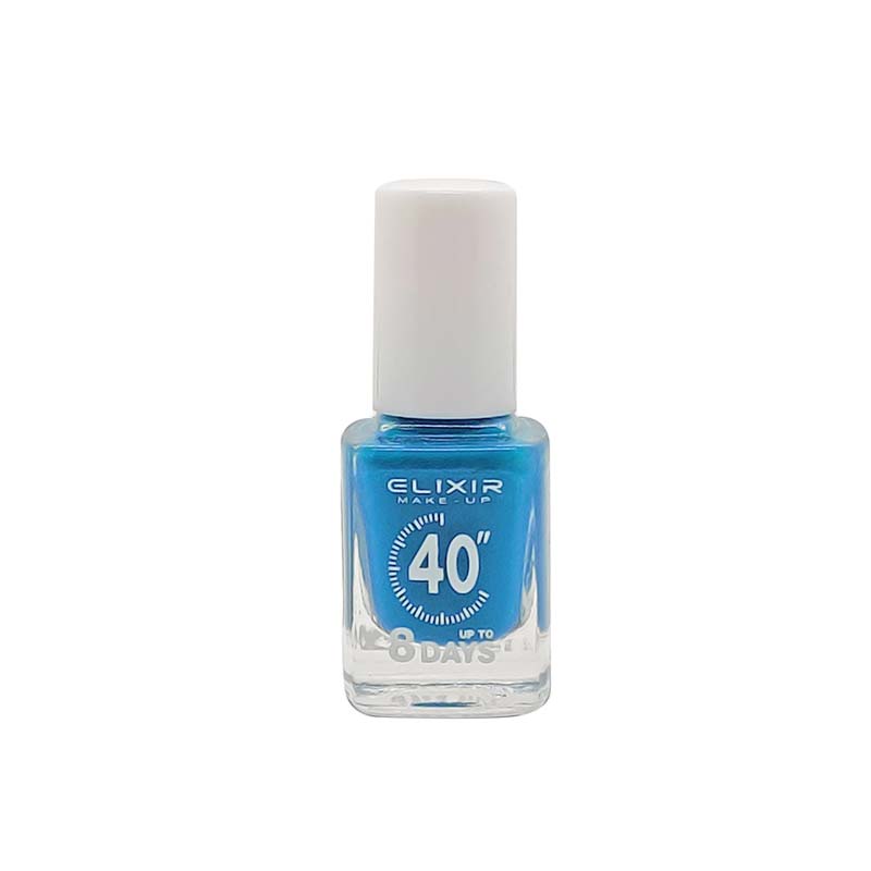 Elixir Fast Dry 40sec Nail Polish Βερνίκι Νυχιών Διάρκειας 8 ημερών 413 Γαλάζιο Ραφ Έντονο 13ml