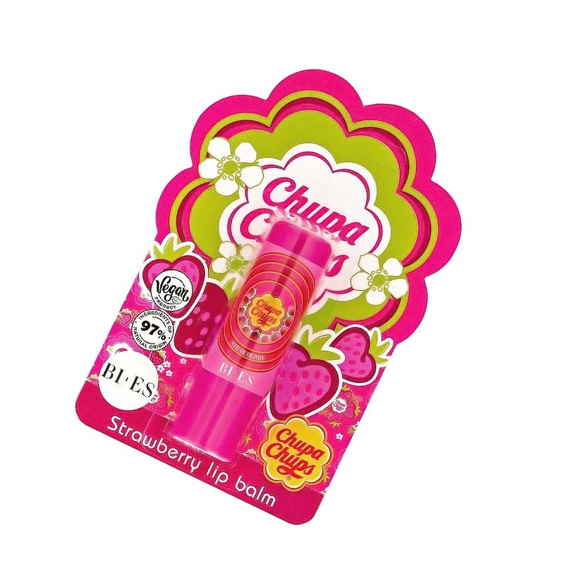 Bi -Es Chupa Chups Lip Balm Strawberry 4gr Vegan