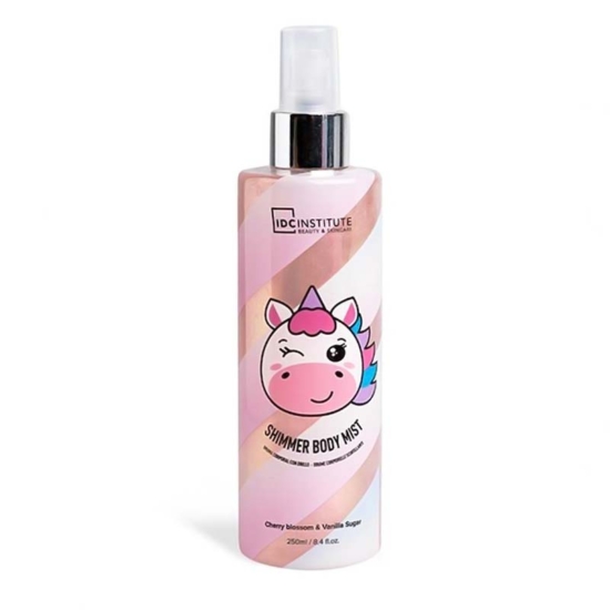 IDC Institute Unicorn Shimmer Body Mist Spray Cherry Blossom & Vanilla Sugar Σπρέι Σώματος με Shimmer 250ml