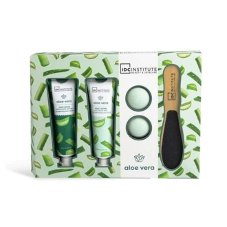 IDC Institute Aloe Vera Series Gift BOX 6Pcs - Σετ Περιποίησης Ποδιών 24,5 x 19 x 3cm