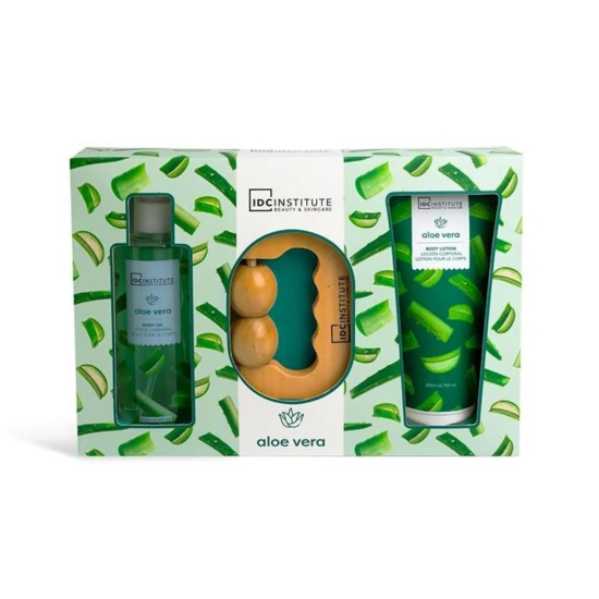 IDC Institute Aloe Vera Series Gift BOX 3Pcs - Σετ Περιποίησης 26 x 17 x 5cm