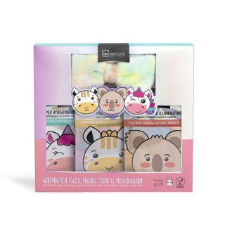 IDC Animated Tissue Face Mask Trio Set & Headband 27,5 x 26 x 3,4cm