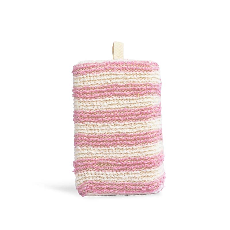 Idc Institute Bath Sponge Bamboo Fiber Pink White