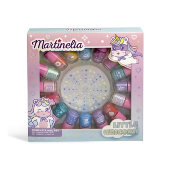 Martinelia Little Unicorn Clock Complete Nail Set Παιδικό Σετ Βερνίκια Νυχιών 16 x 4.5ml & Stickers