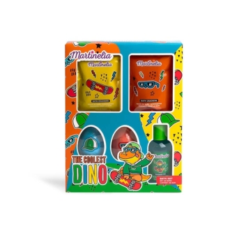 Martinelia The Coolest Dino Bath Set - Παιδικό Σετ Μπάνιου 19 x 24.5 x 4.5cm Ηλικίες 3+