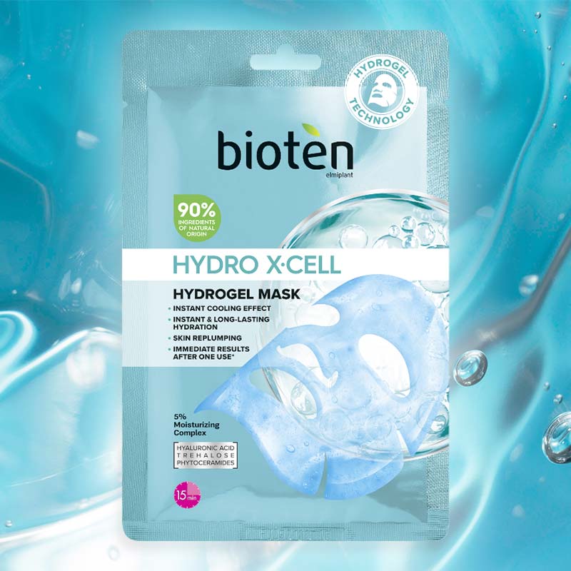 Bioten Hydro X Cell Hyaluronic Gel Mask Μάσκα Προσώπου με Υαλουρονικό οξύ και Κεραμίδια 1τεμάχιο