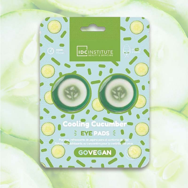 IDC Cooling Cucumber Eye Pads - Αναζωογονητικά Επιθέματα Κατά της Κούρασης & του Πρηξίματος 1pair 6ml