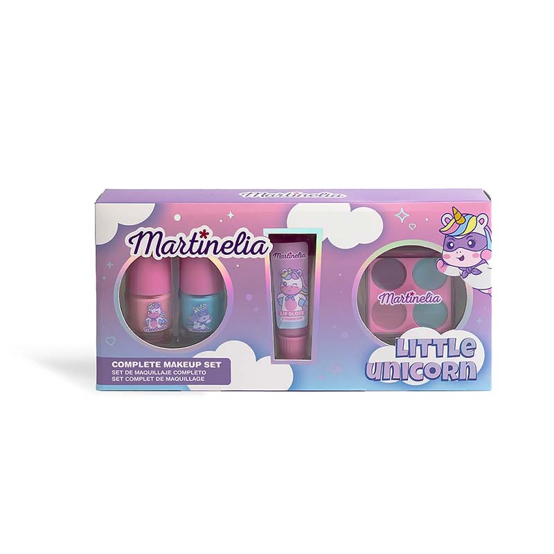 Martinelia Little Unicorn Complete Make Up Set Βερνίκια 2 x 4.5ml, Παλέτα Σκιών 4 col & Lip Gloss 6ml Ηλικίες 3+