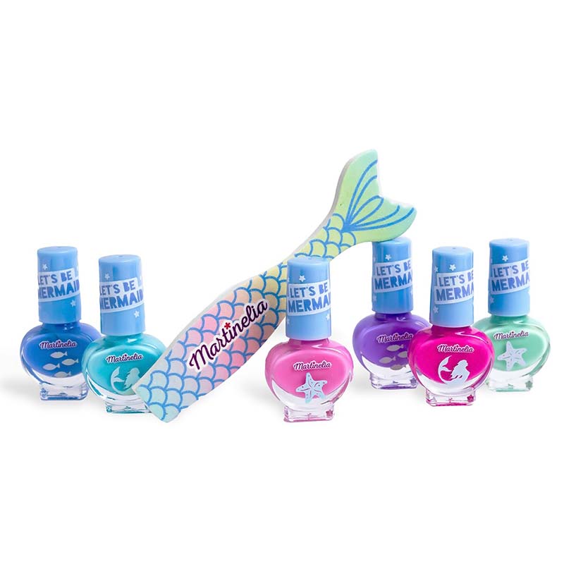 Martinelia Lets Be Mermaids Nail Set Βερνίκια Νυχιών 6 x 4ml & Λίμα Mermaid Tail Ηλικίες 3+