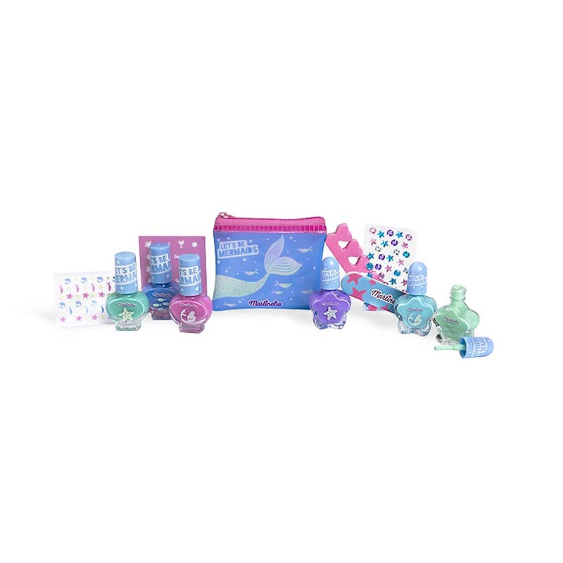 Martinelia Lets Be Mermaids Nail Design Set - Σετ Μανικιούρ - Πεντικιούρ 24 x 22 x 3cm Ηλικίες 3+