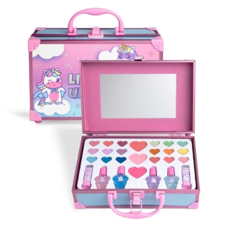 Martinelia Little Unicorn Believe in Unicorns Perfect Traveller Beauty Case 25 x 16 x 8,5cm Ηλικίες 3+