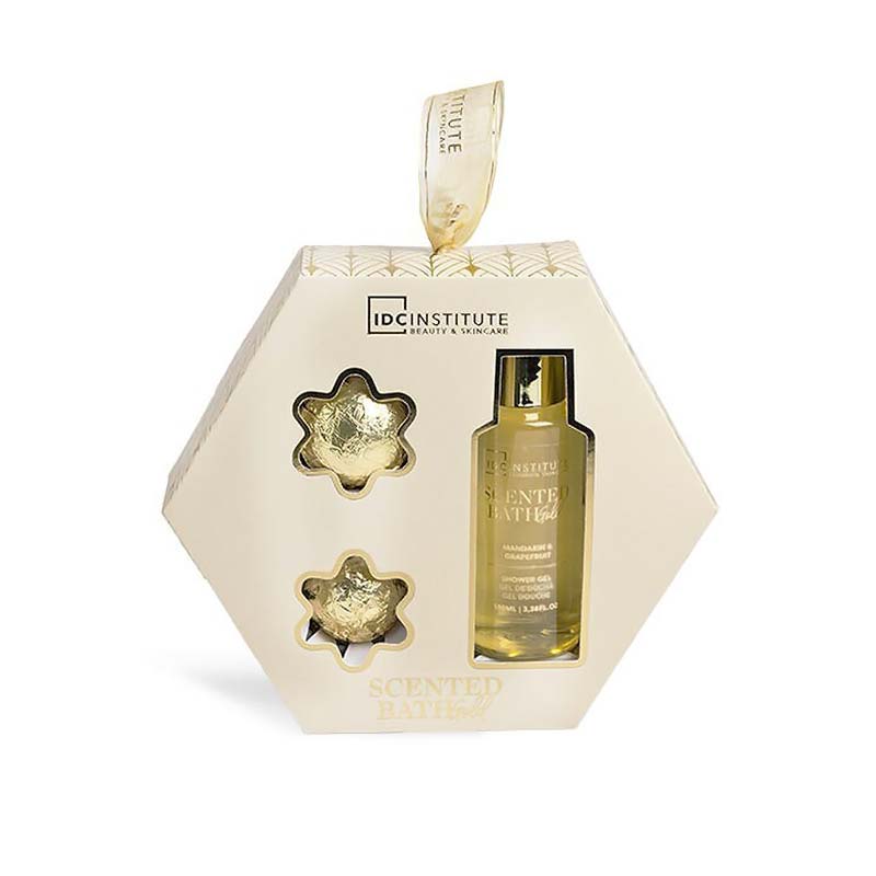 IDC Scented Bath Gold Βath Set - Σετ Περιποίησης 18 x 15,5 x 4cm