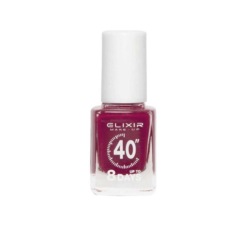 Elixir Fast Dry 40sec Nail Polish Βερνίκι Νυχιών Διάρκειας 8 ημερών 235 Μωβ Κρασιού 13ml