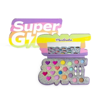 Martinelia Super Girl Makeup Palette - Παιδική Παλέτα Μακιγιάζ 22 x 12,5 x 1cm Ηλικίες 3+