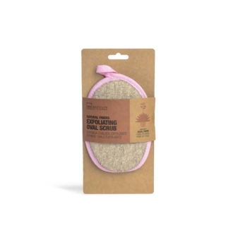 Idc Institute Natural Fibers Exfoliating Oval Scrub Sponge 15,5 x 11cm Pink Creme