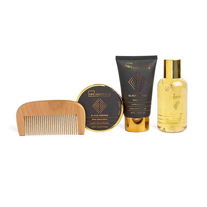 IDC Men's Luxury Bath Giftset Black Pepper- Σετ Περιποίησης 13 x 27.5 x 5cm