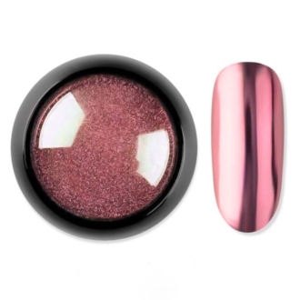 Vicky Nail Pigment Rose Gold Powder Διακοσμητική Σκόνη Νυχιών Mirror Effect Ροζ 8gr