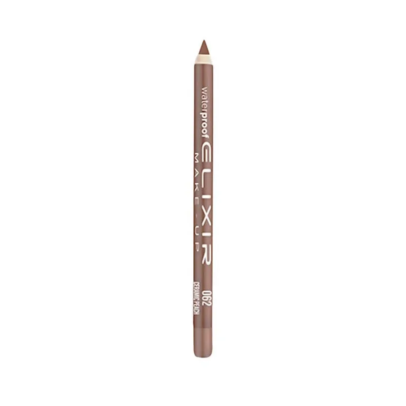 Elixir Waterproof Lip Pencil Μολύβι Χειλιών Αδιάβροχο 1,4gr 062 Ceramic Peach Καφέ Ροδακινί