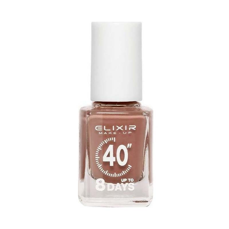 Elixir Fast Dry 40sec Nail Polish Βερνίκι Νυχιών Διάρκειας 8 ημερών Νο 105 Καφέ 13ml