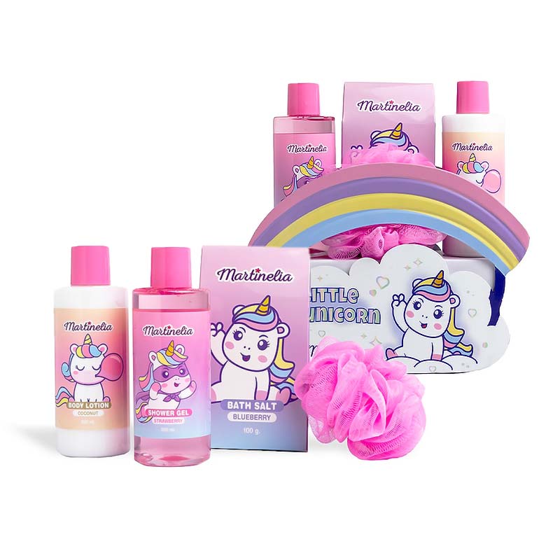 Martinelia Little Unicorn Bath Set Metallic Case - Παιδικό Σετ Περιποίησης για Κορίτσια 22 x 23 x 7cm Ηλικίες 3+