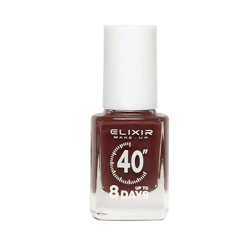 Elixir Fast Dry 40sec Nail Polish Βερνίκι Νυχιών Διάρκειας 8 ημερών Νο 81 Έντονο Καφέ 13ml