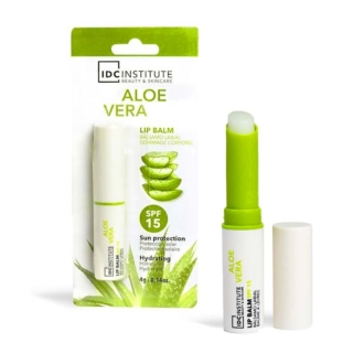 IDC Institute Aloe Vera Hydrating Lip Balm - Ενυδατικό Βάλσαμο Χειλιών με Αλόη SPF 15 2,4gr