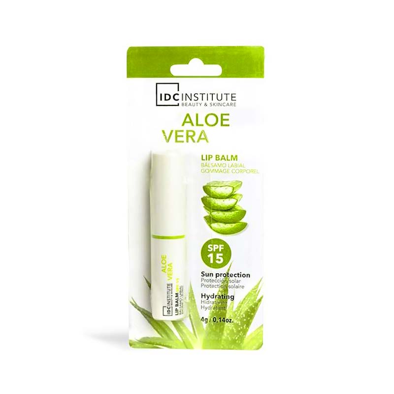 IDC Institute Aloe Vera Hydrating Lip Balm - Ενυδατικό Βάλσαμο Χειλιών με Αλόη SPF 15 2,4gr