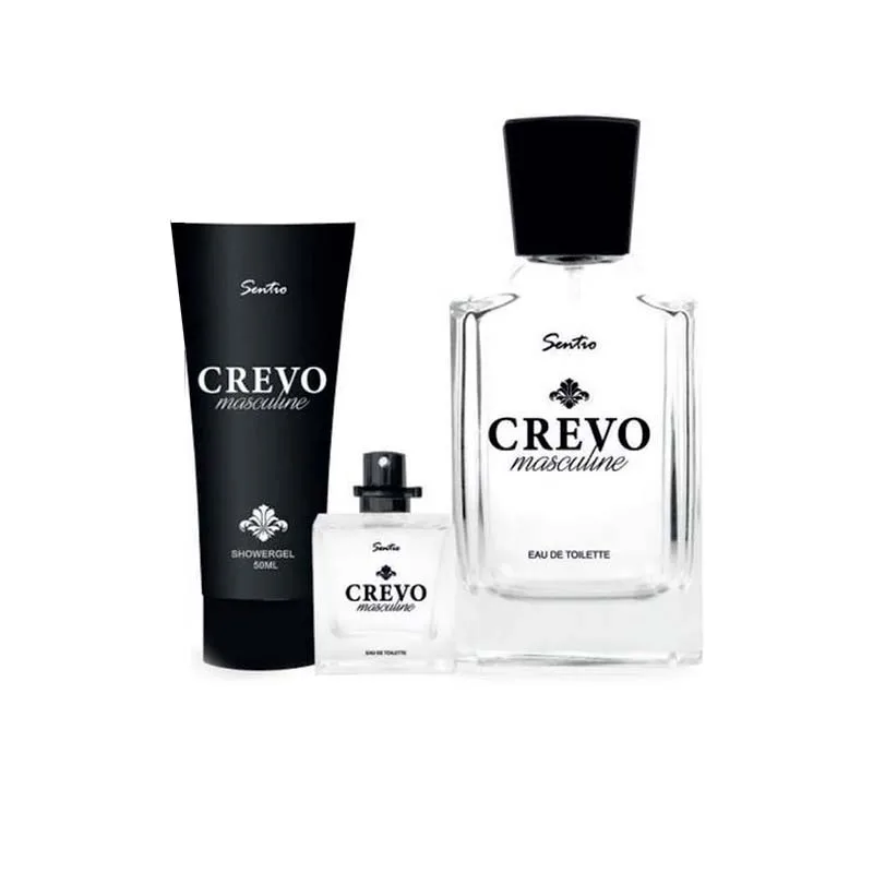 Sentio Crevo Masculine Perfume Set EDT 100ml, EDT 15ml & Shower Gel 50ml