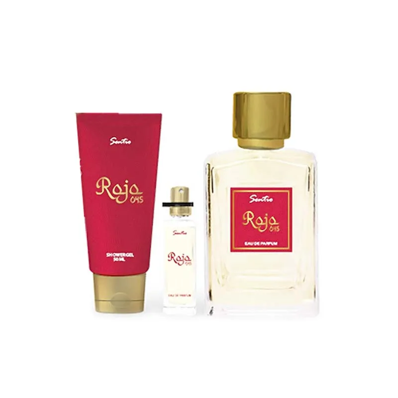 Sentio Rojo 045 Perfume Set for Women EDP 100ml , EDP 15ml & Shower Gel 50ml