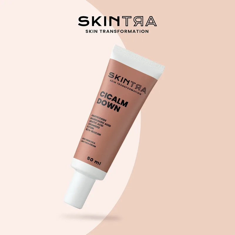 SkinTra Cicalm Down Light Cica Cream Καταπραϋντική & Αναπλαστική Κρέμα Προσώπου & Ματιών 50ml