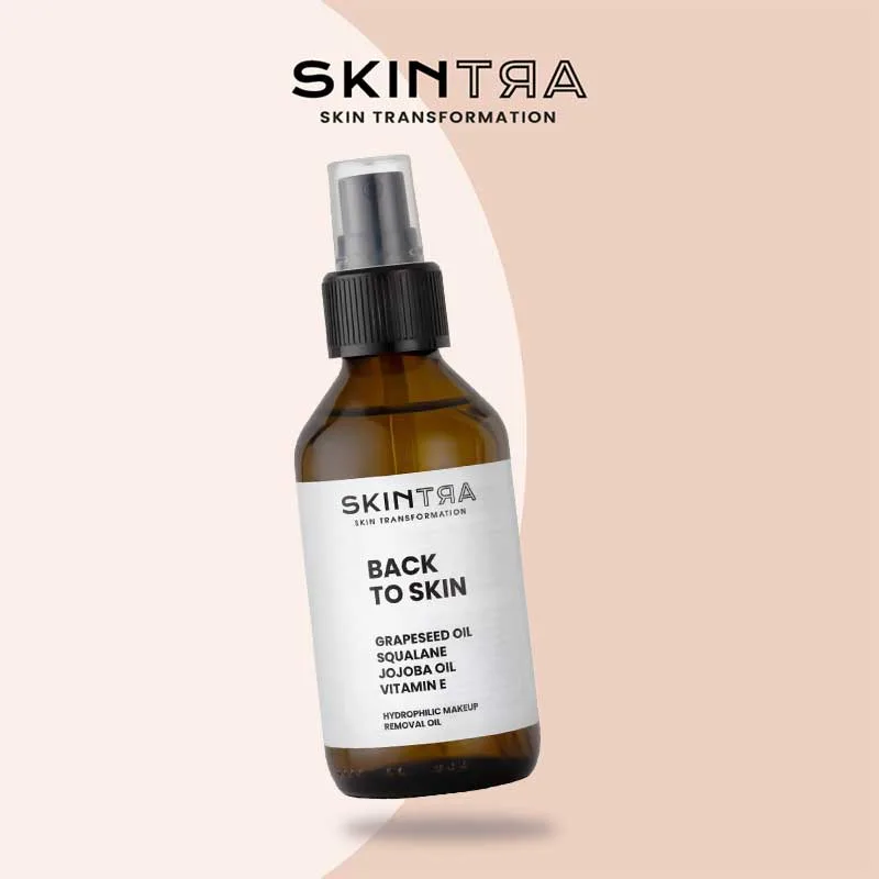 SkinTra Back To Skin Hydrophilic Makeup Remover Oil Υδρόφιλο Λάδι Ντεμακιγιάζ με Σκουαλάνιο και Βιταμίνη Ε 100ml