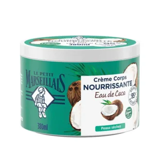 Le Petit Marseillais Nourishing Body Cream Eau De Coco Vegan Κρέμα Σώματος για Ξηρή Επιδερμίδα 380ml